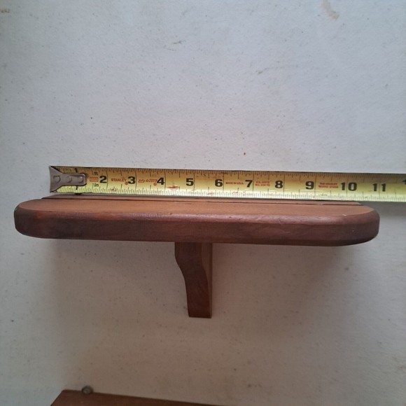 Country Cottage Farmhouse Wood Wall Mount Nick Knack Pair of  shelves - Picture 11 of 16